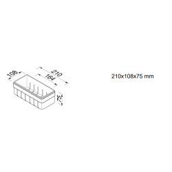 Σπογγοθήκη - Mπουκαλοθήκη 21x10,8x7,5cm Geesa Frame 8801-400 Black Matt